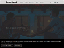 Tablet Screenshot of giorgiogiampa.com